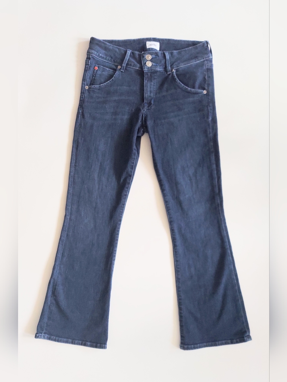 Hudson Collin Midrise Bootcut Cropped Jeans Size US 4 EU 27 Flap Pockets